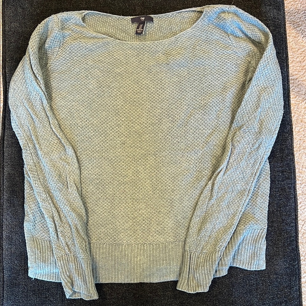 GAP Light Blue Crew Neck Sweater Knit